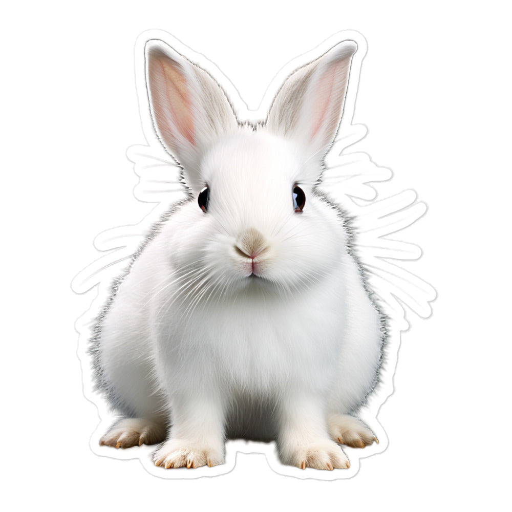 Florida White Bunny Sticker - Stickerfy.ai