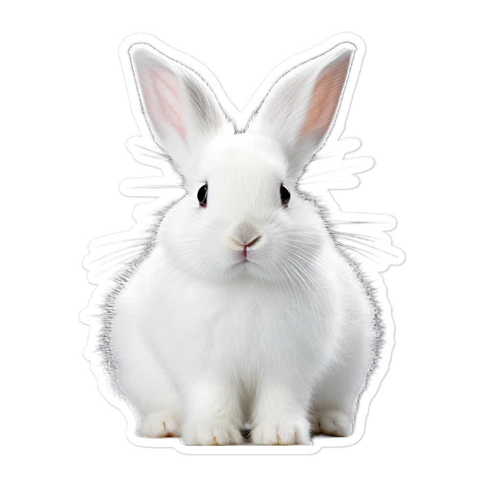 Florida White Bunny Sticker - Stickerfy.ai