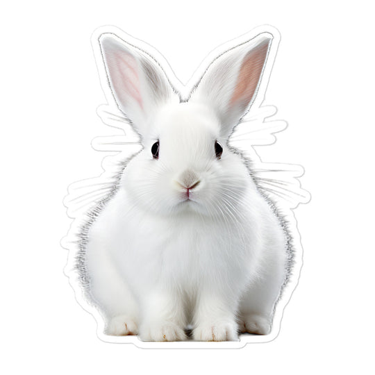 Florida White Bunny Sticker - Stickerfy.ai
