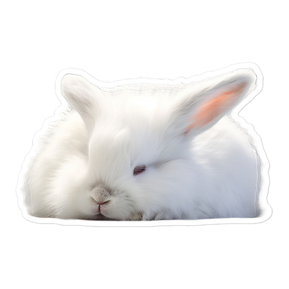 Florida White Bunny Sticker - Stickerfy.ai