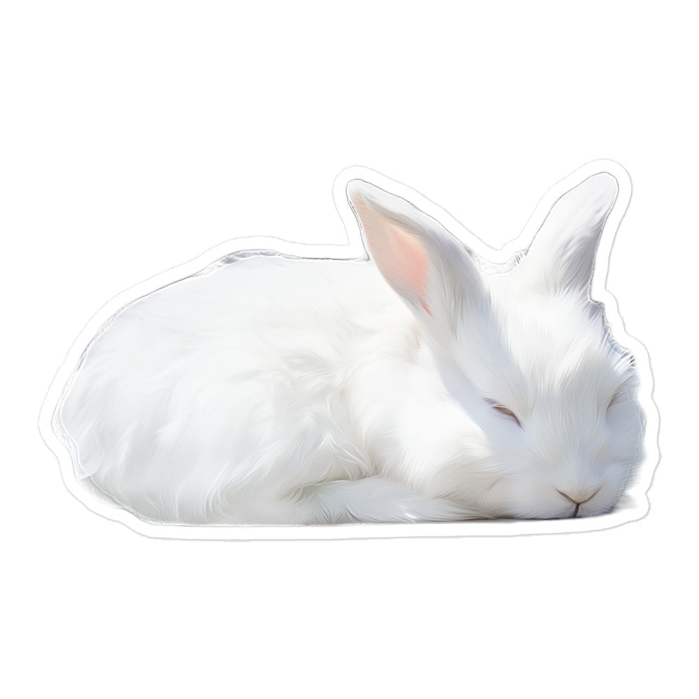 Florida White Bunny Sticker - Stickerfy.ai