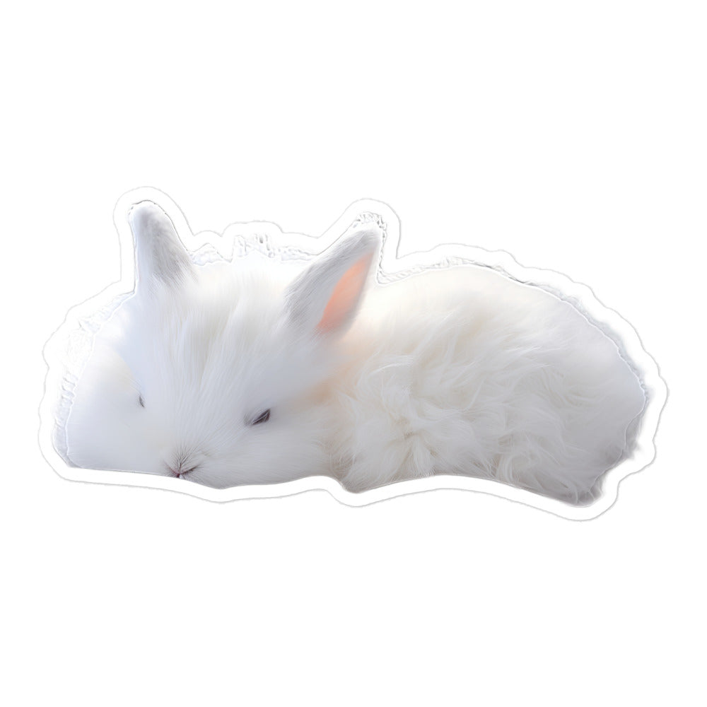 Florida White Bunny Sticker - Stickerfy.ai