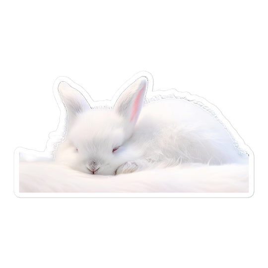 Florida White Bunny Sticker - Stickerfy.ai