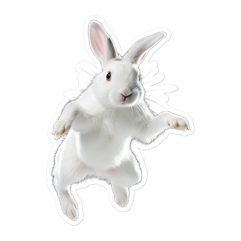 Florida White Bunny Sticker - Stickerfy.ai