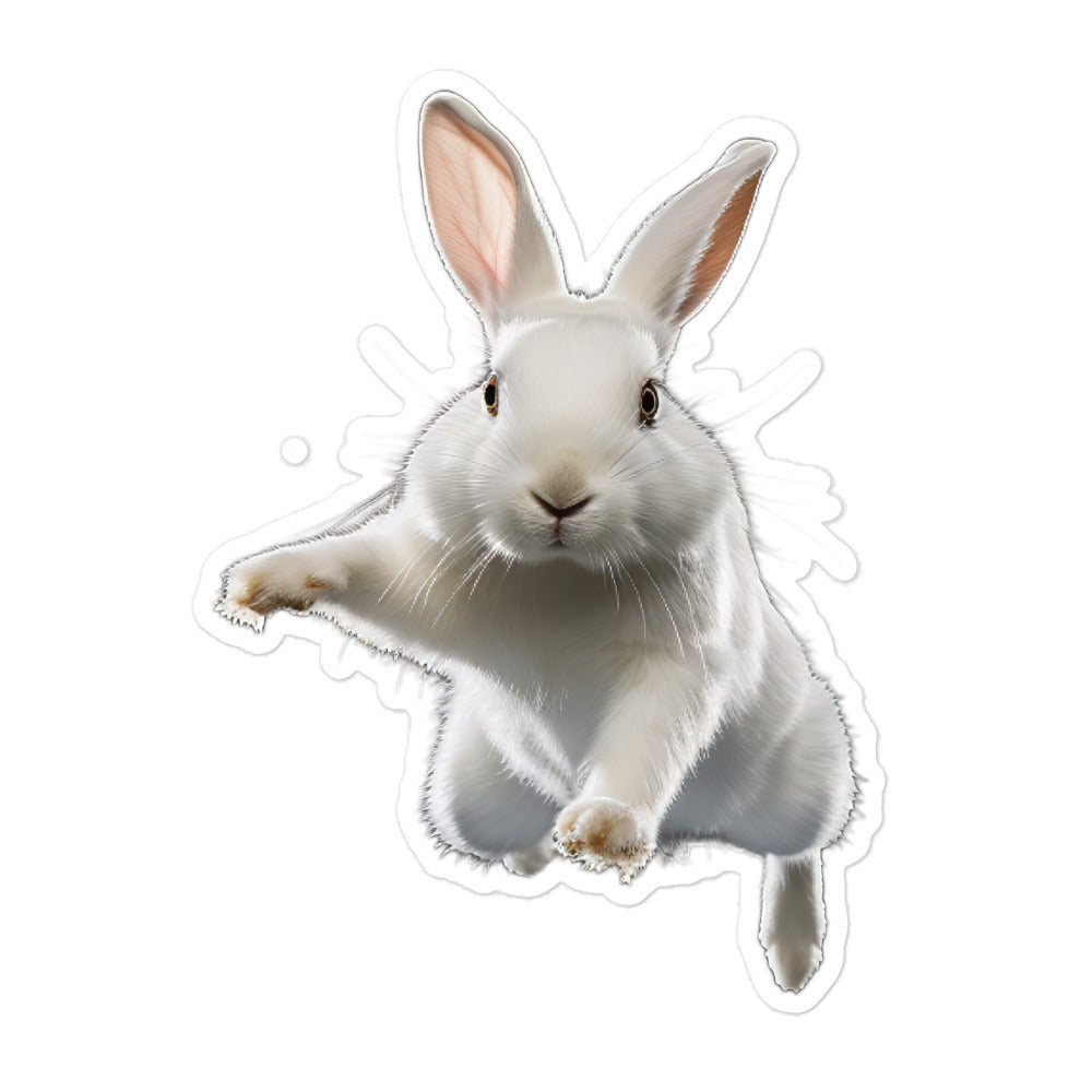 Florida White Bunny Sticker - Stickerfy.ai
