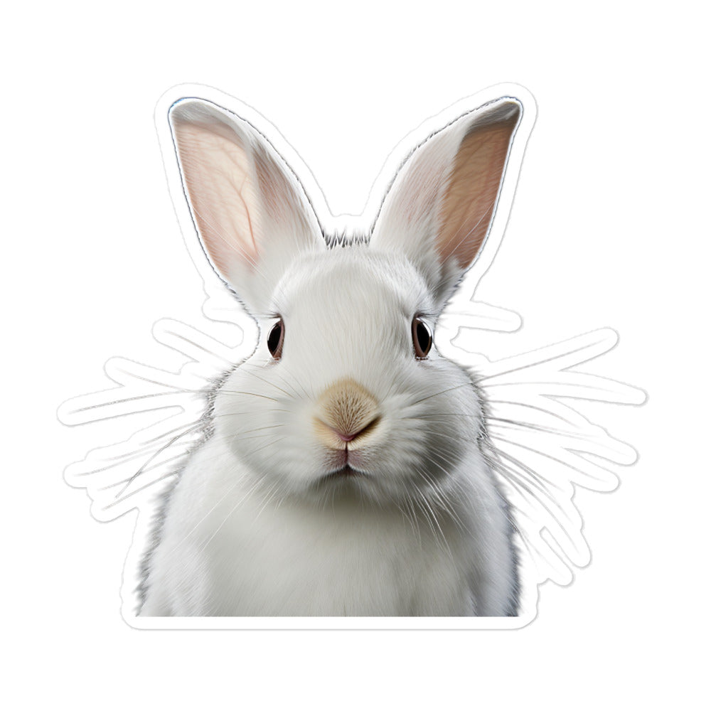 Florida White Bunny Sticker - Stickerfy.ai