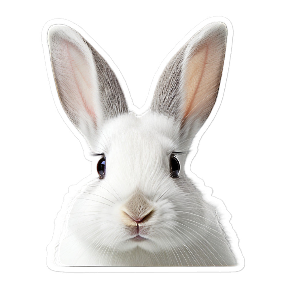 Florida White Bunny Sticker - Stickerfy.ai