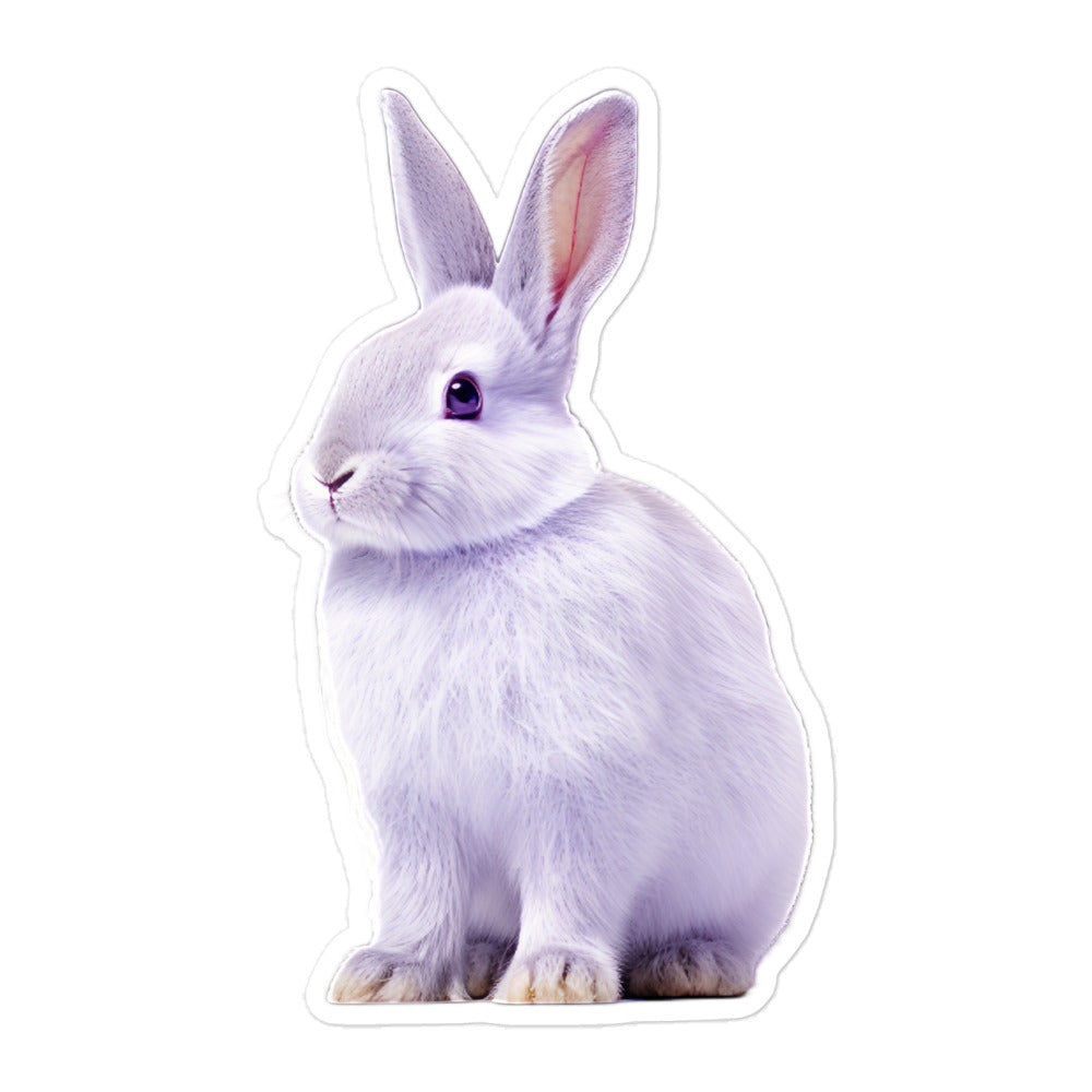 Lilac Bunny Sticker - Stickerfy.ai