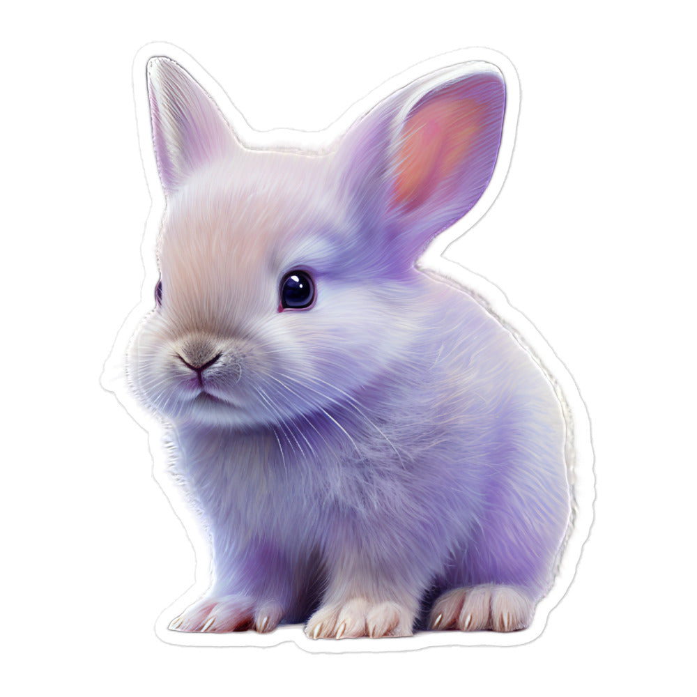 Lilac Bunny Sticker - Stickerfy.ai