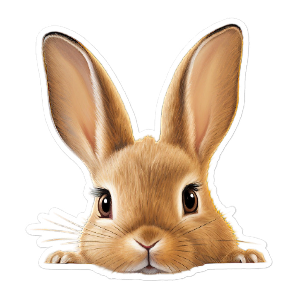 Tan Bunny Sticker - Stickerfy.ai