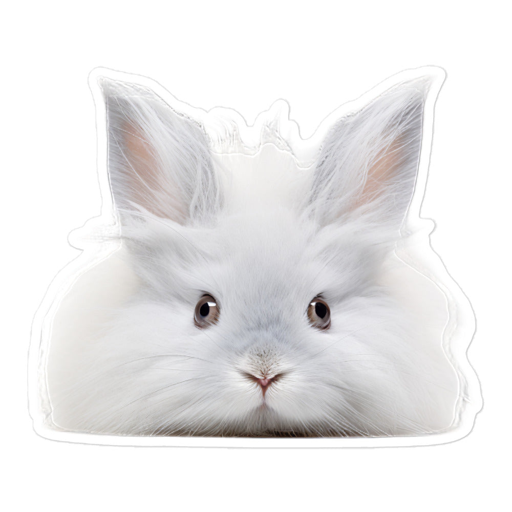 French Angora Bunny Sticker - Stickerfy.ai