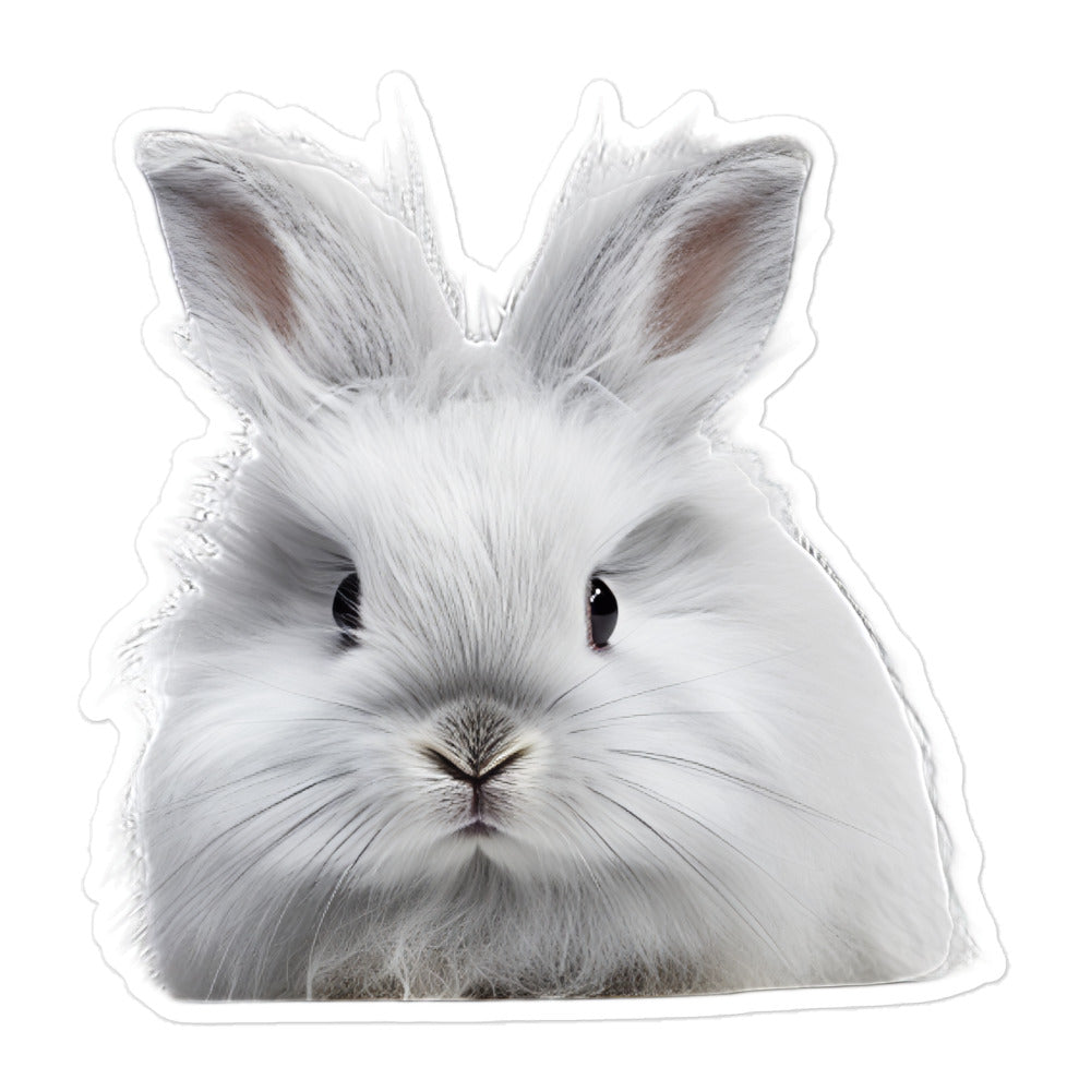 French Angora Bunny Sticker - Stickerfy.ai