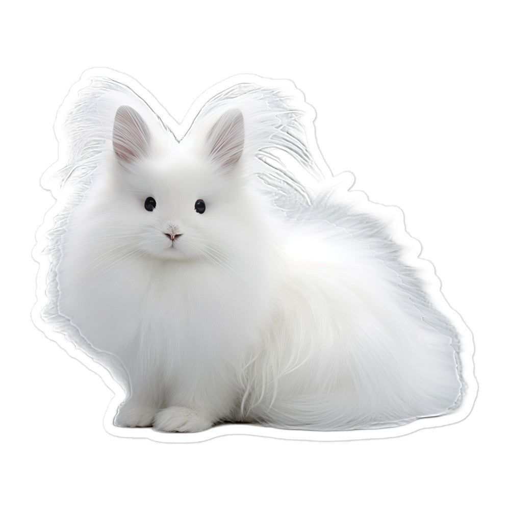 French Angora Bunny Sticker - Stickerfy.ai