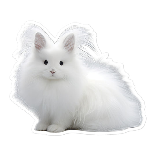 French Angora Bunny Sticker - Stickerfy.ai