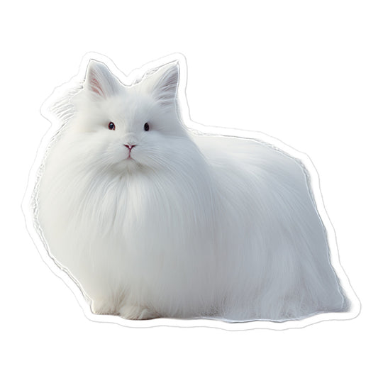 French Angora Bunny Sticker - Stickerfy.ai