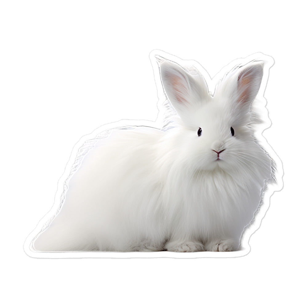 French Angora Bunny Sticker - Stickerfy.ai