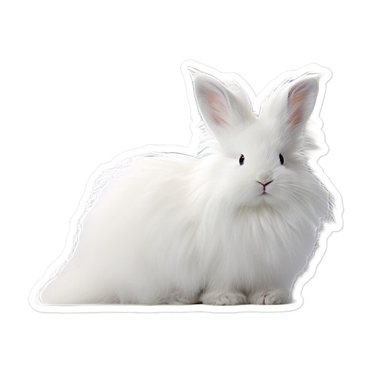 French Angora Bunny Sticker - Stickerfy.ai
