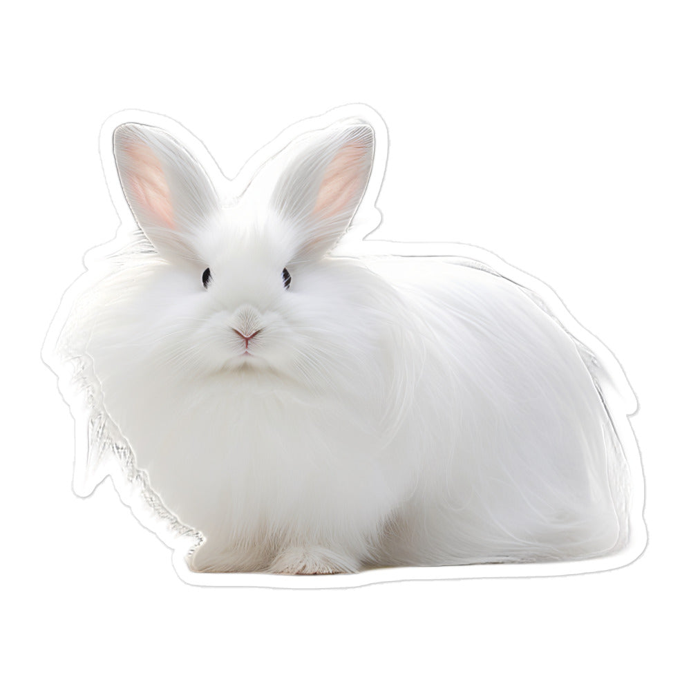 Satin Angora Bunny Sticker - Stickerfy.ai