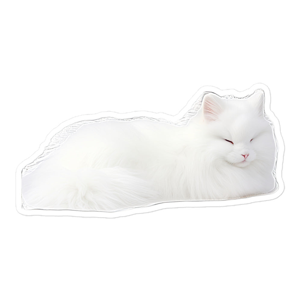 Satin Angora Bunny Sticker - Stickerfy.ai