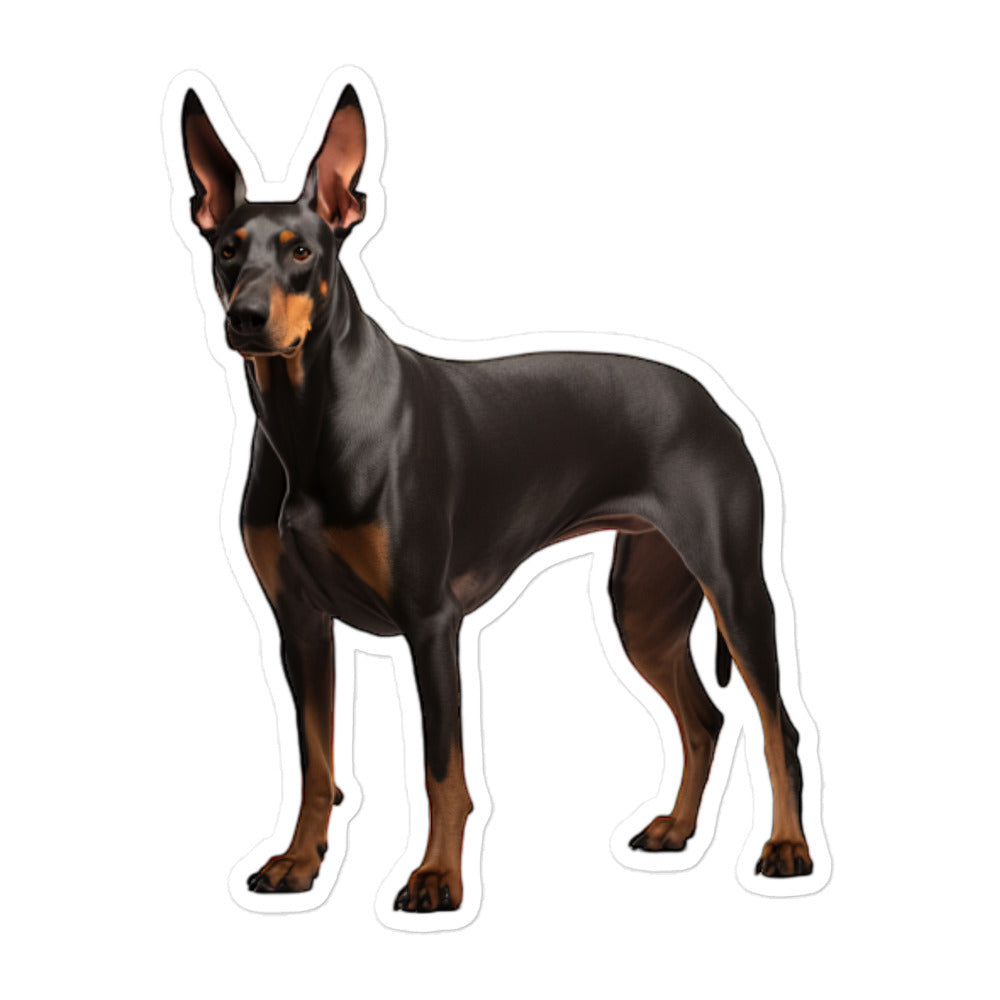 Doberman Sticker - Stickerfy.ai