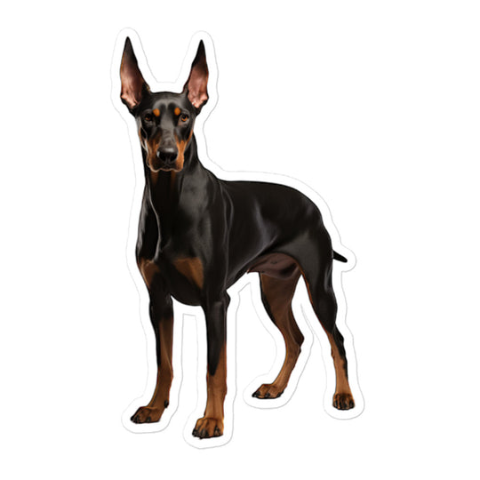 Doberman Sticker - Stickerfy.ai