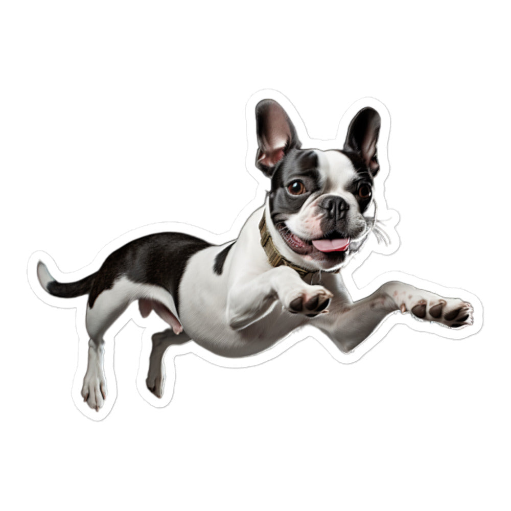 Boston Terrier Sticker - Stickerfy.ai
