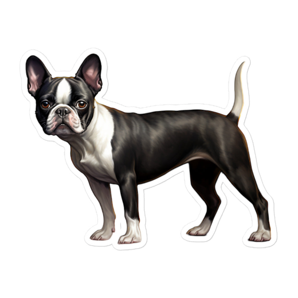 Boston Terrier Sticker - Stickerfy.ai