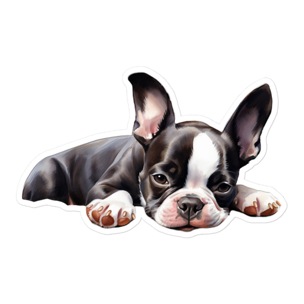 Boston Terrier Sticker - Stickerfy.ai