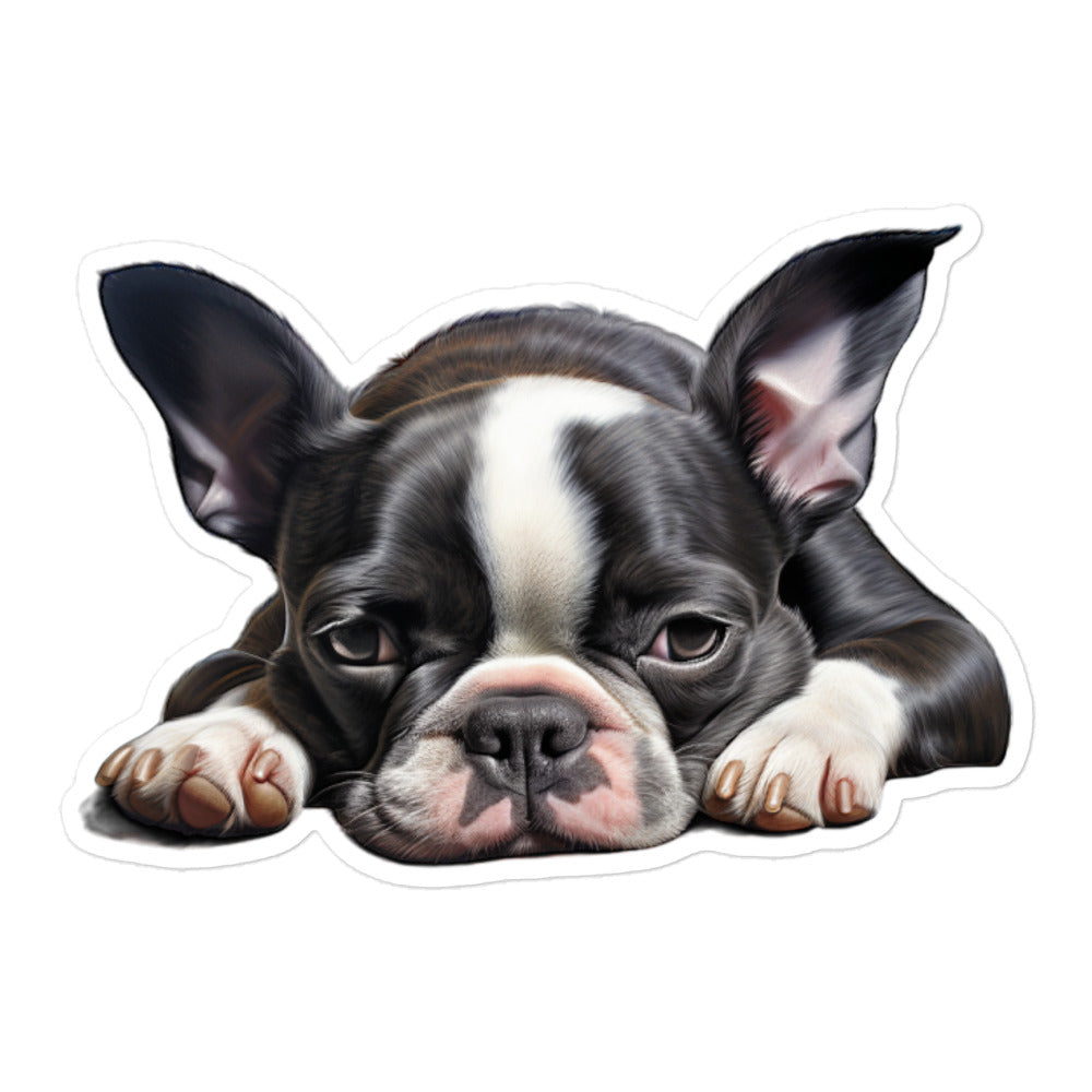 Boston Terrier Sticker - Stickerfy.ai