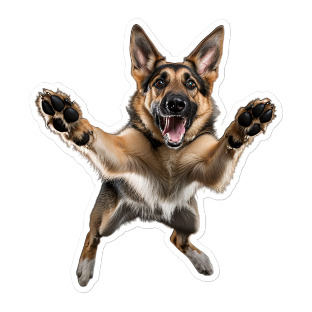 German Shepherd Sticker - Stickerfy.ai