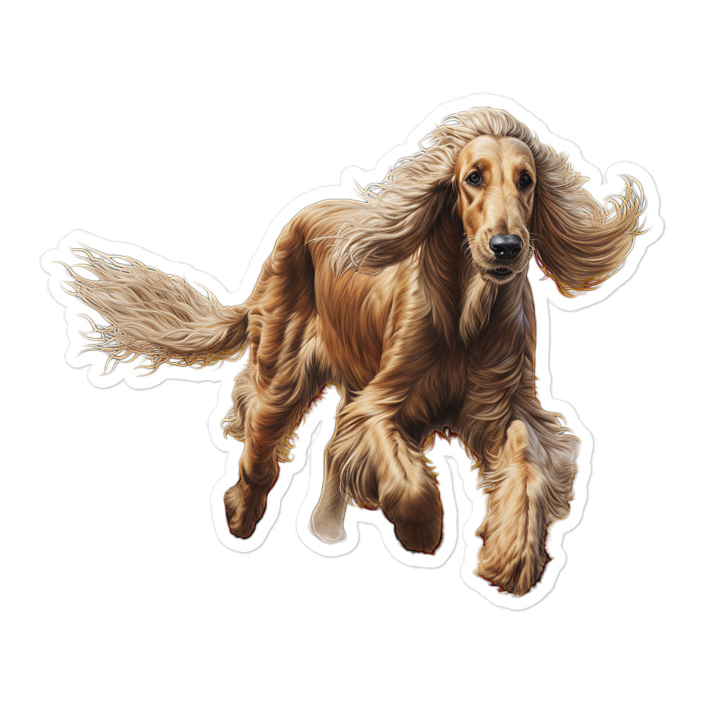 Afghan Hound Sticker - Stickerfy.ai