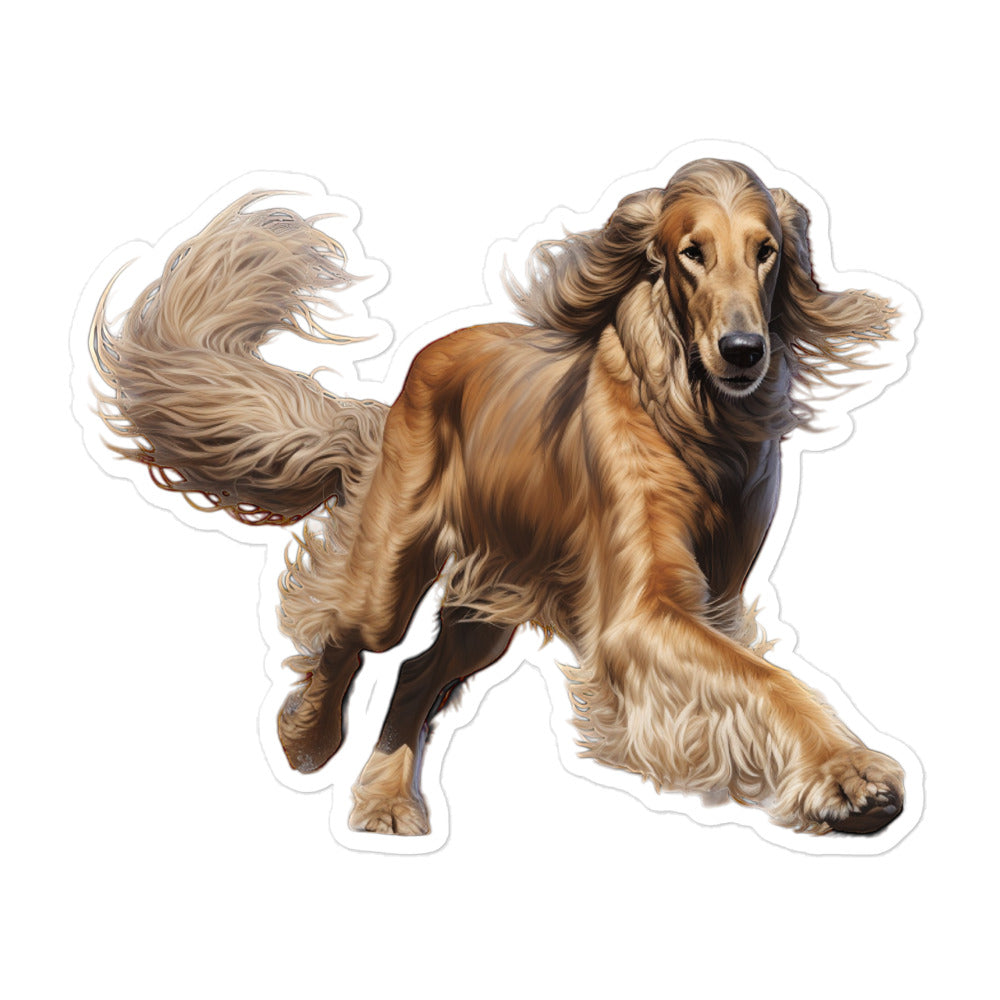 Afghan Hound Sticker - Stickerfy.ai