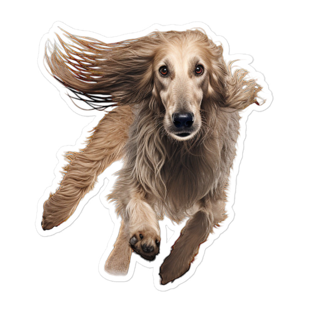 Afghan Hound Sticker - Stickerfy.ai