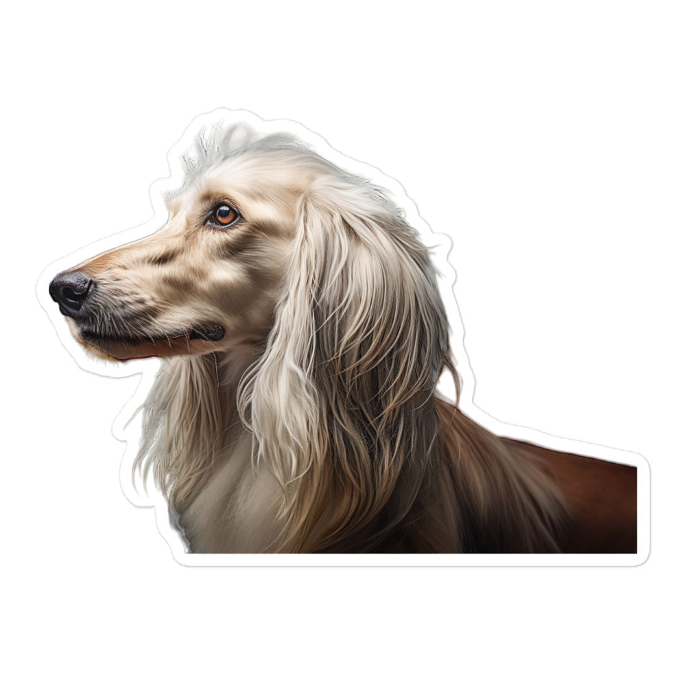 Afghan Hound Sticker - Stickerfy.ai