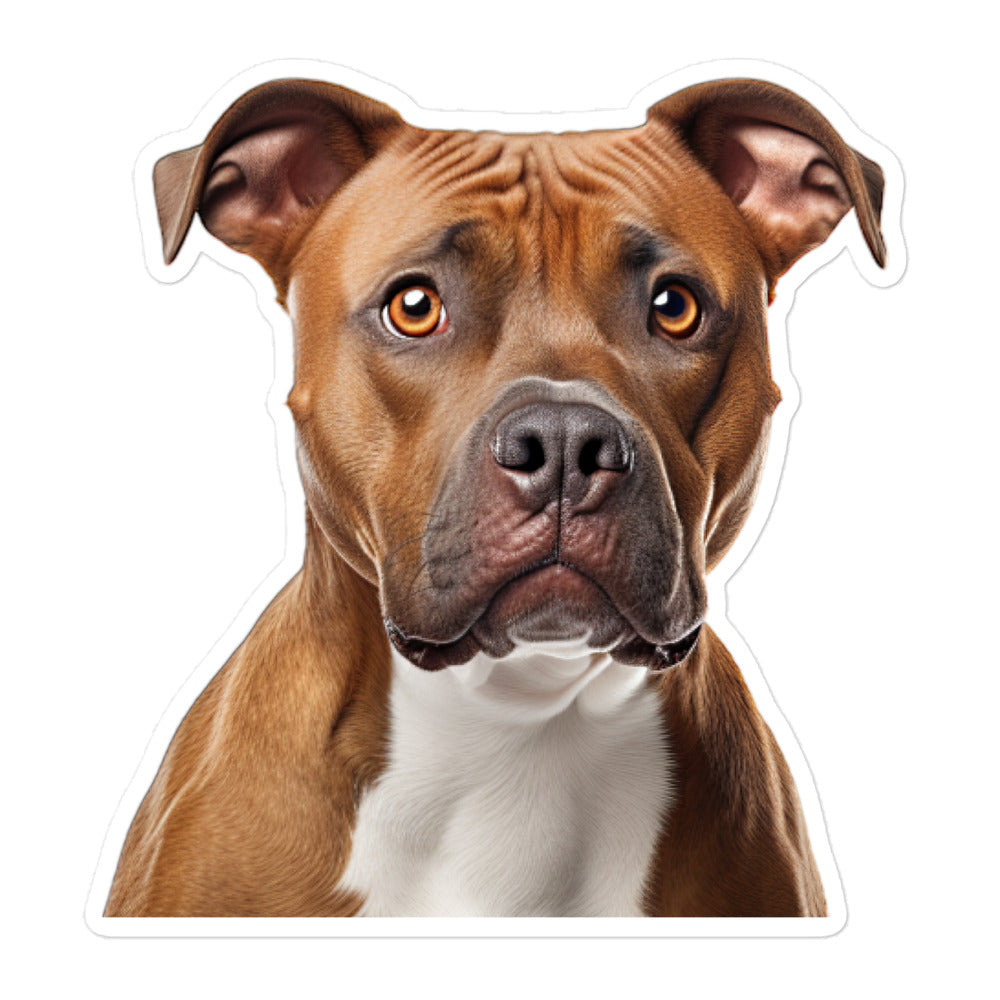 American Staffordshire Terrier Sticker - Stickerfy.ai
