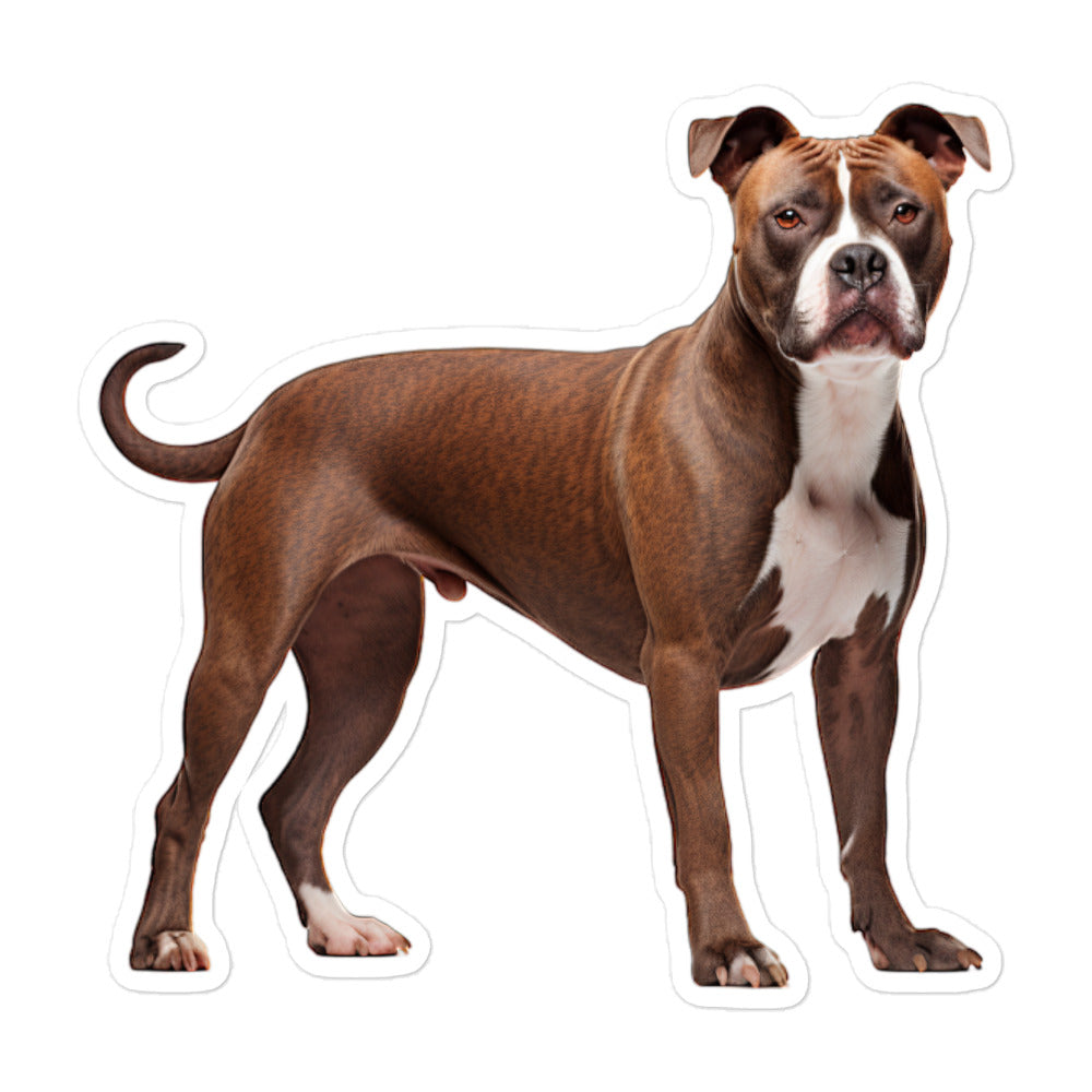 American Staffordshire Terrier Sticker - Stickerfy.ai
