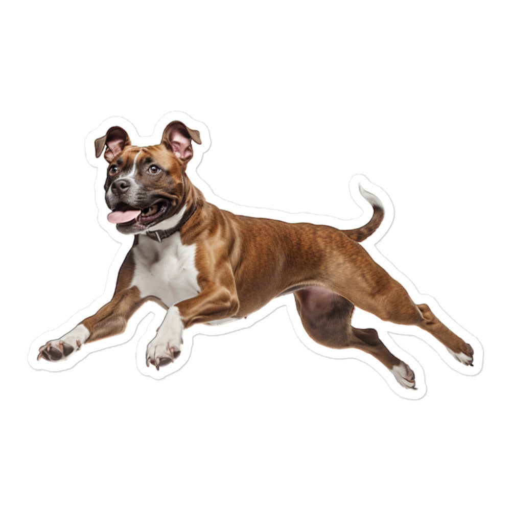 American Staffordshire Terrier Sticker - Stickerfy.ai