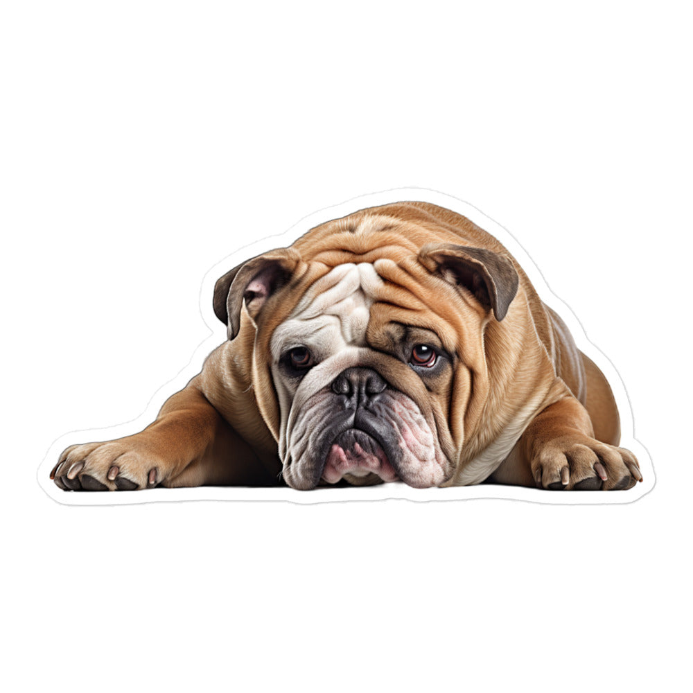 Bulldog Sticker - Stickerfy.ai