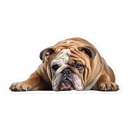 Bulldog Sticker - Stickerfy.ai