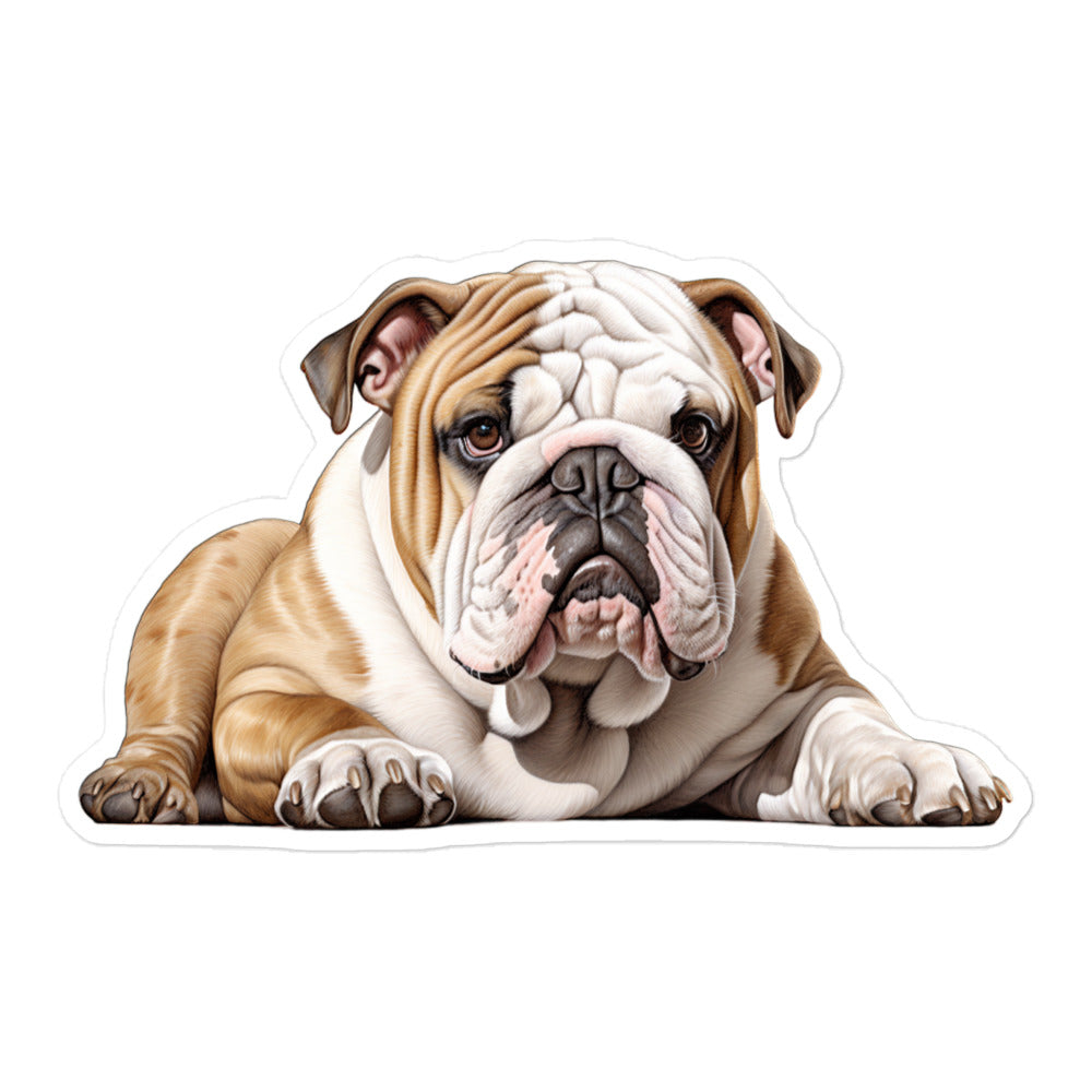 Bulldog Sticker - Stickerfy.ai