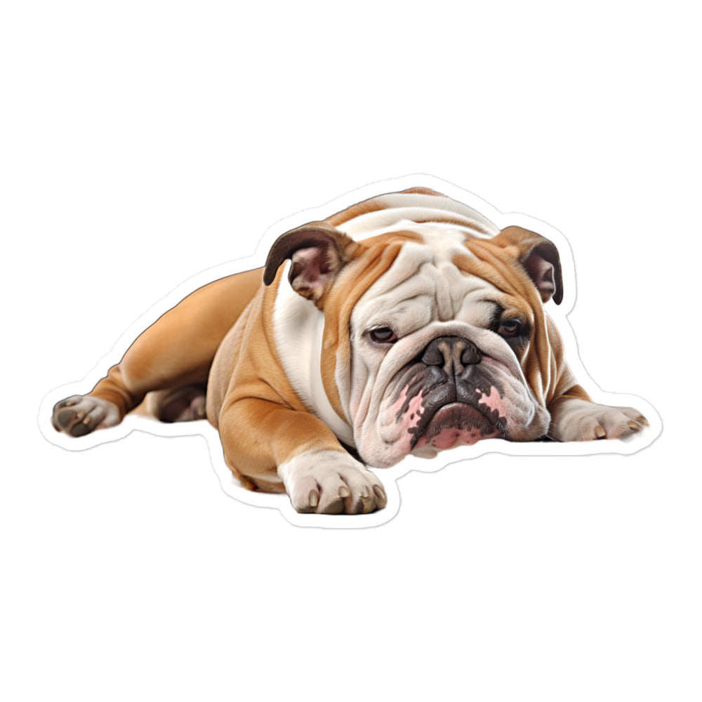 Bulldog Sticker - Stickerfy.ai