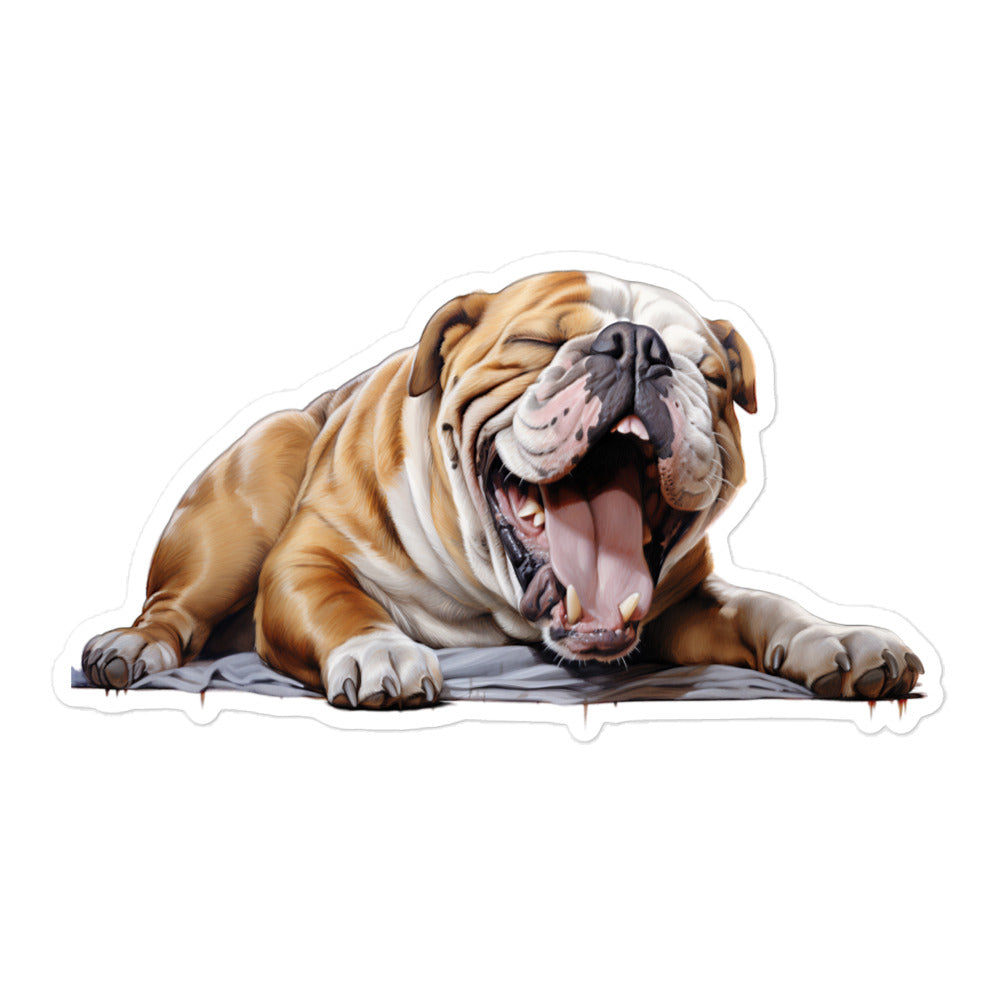 Bulldog Sticker - Stickerfy.ai