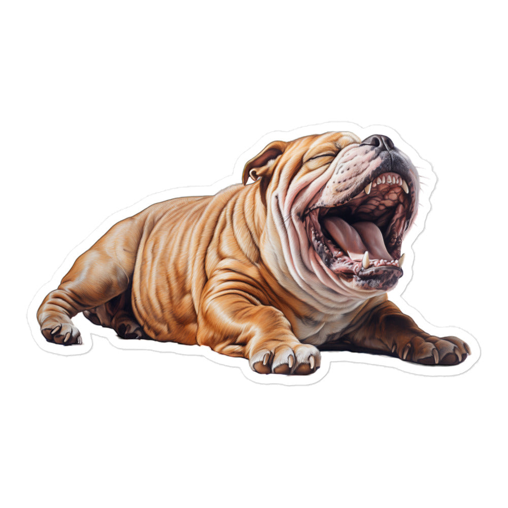 Bulldog Sticker - Stickerfy.ai