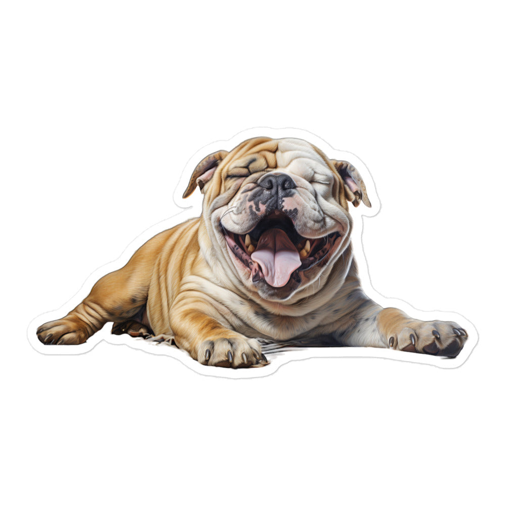Bulldog Sticker - Stickerfy.ai