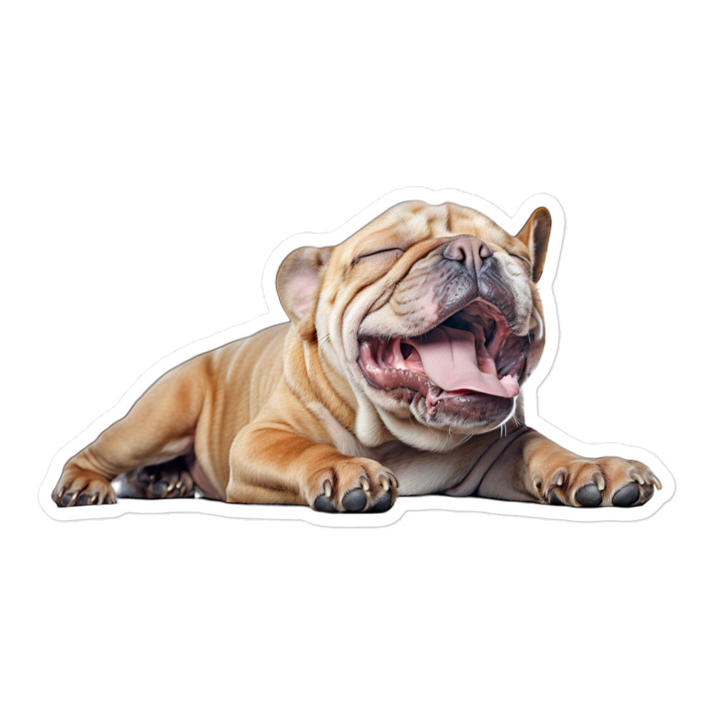 Bulldog Sticker - Stickerfy.ai