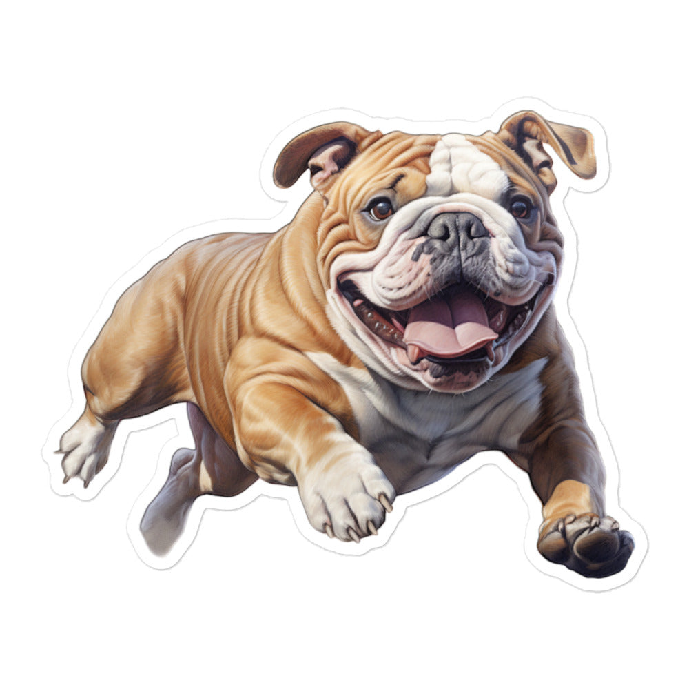 Bulldog Sticker - Stickerfy.ai