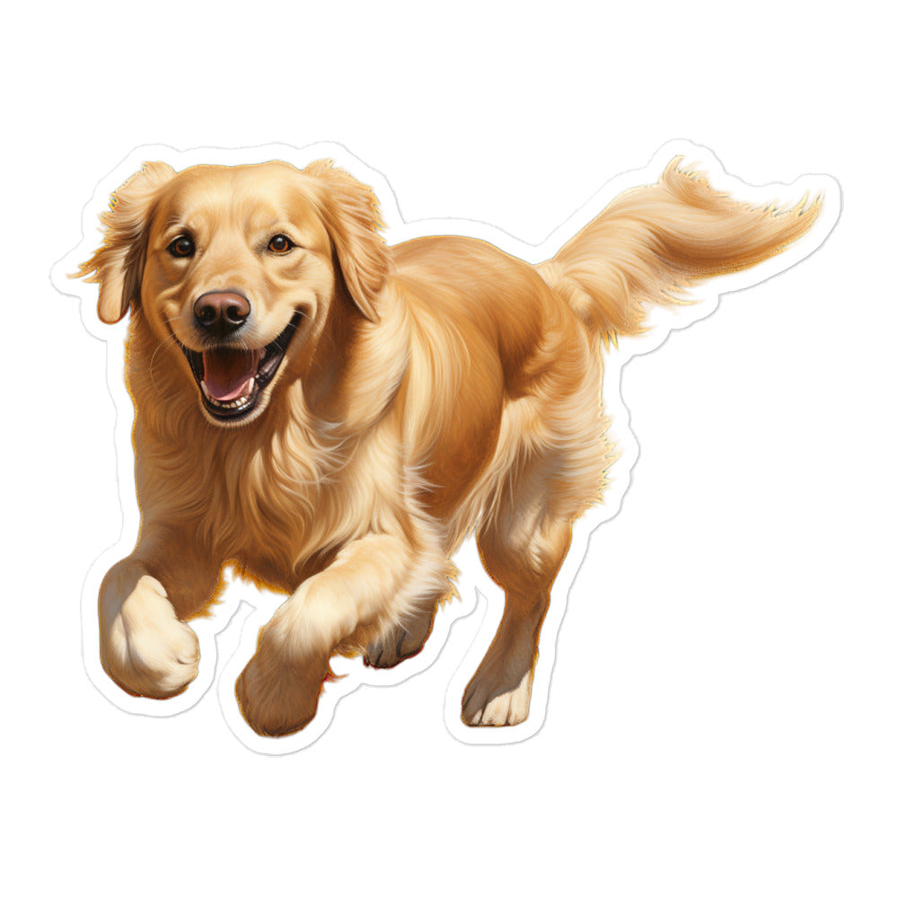 Golden Retriever Sticker - Stickerfy.ai