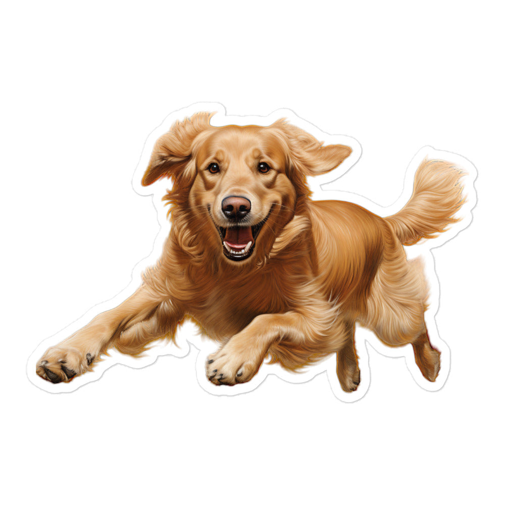 Golden Retriever Sticker - Stickerfy.ai