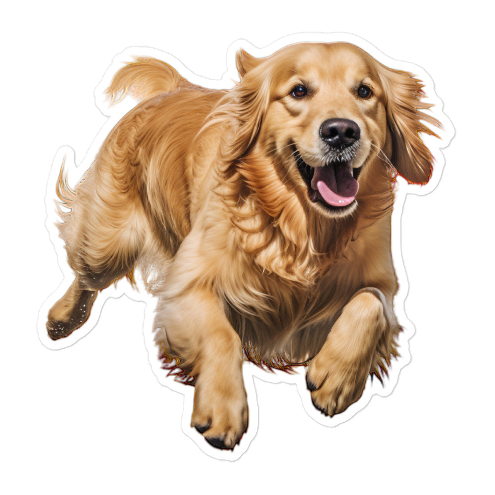 Golden Retriever Sticker - Stickerfy.ai