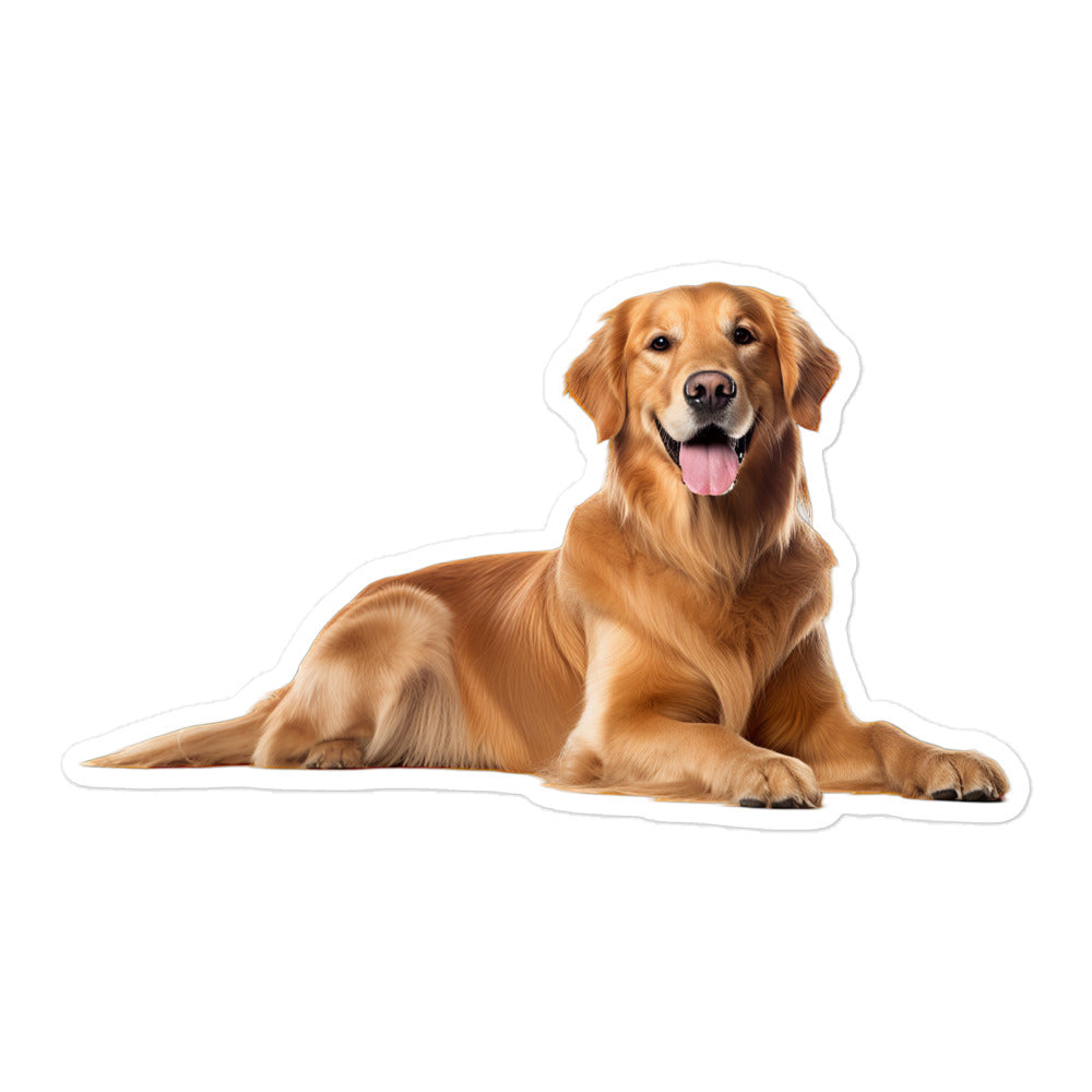 Golden Retriever Sticker - Stickerfy.ai